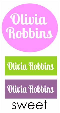 Personalized Accessory & Clothing Labels - Sweet